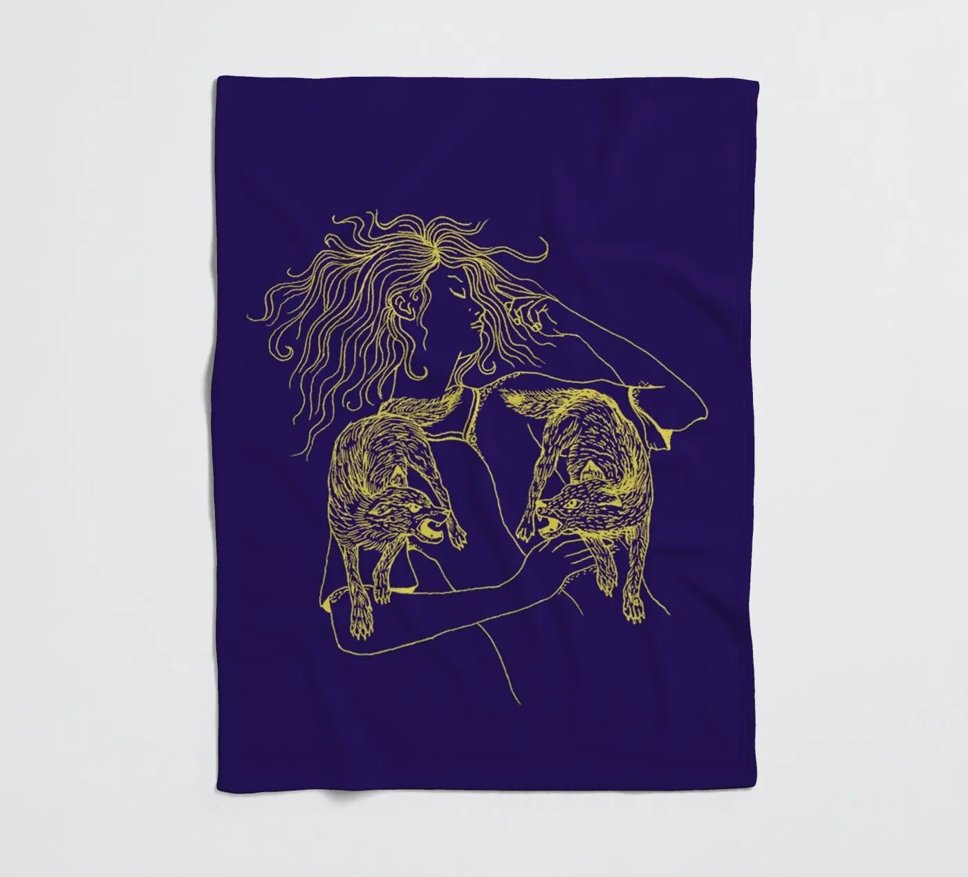 Wolves Fleecedecke von Daniela Roessler