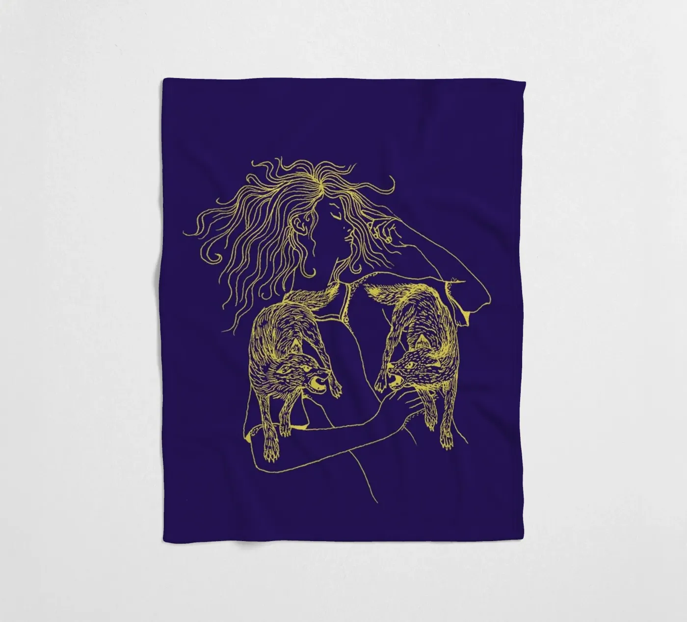 Wolves Fleecedecke von Daniela Roessler