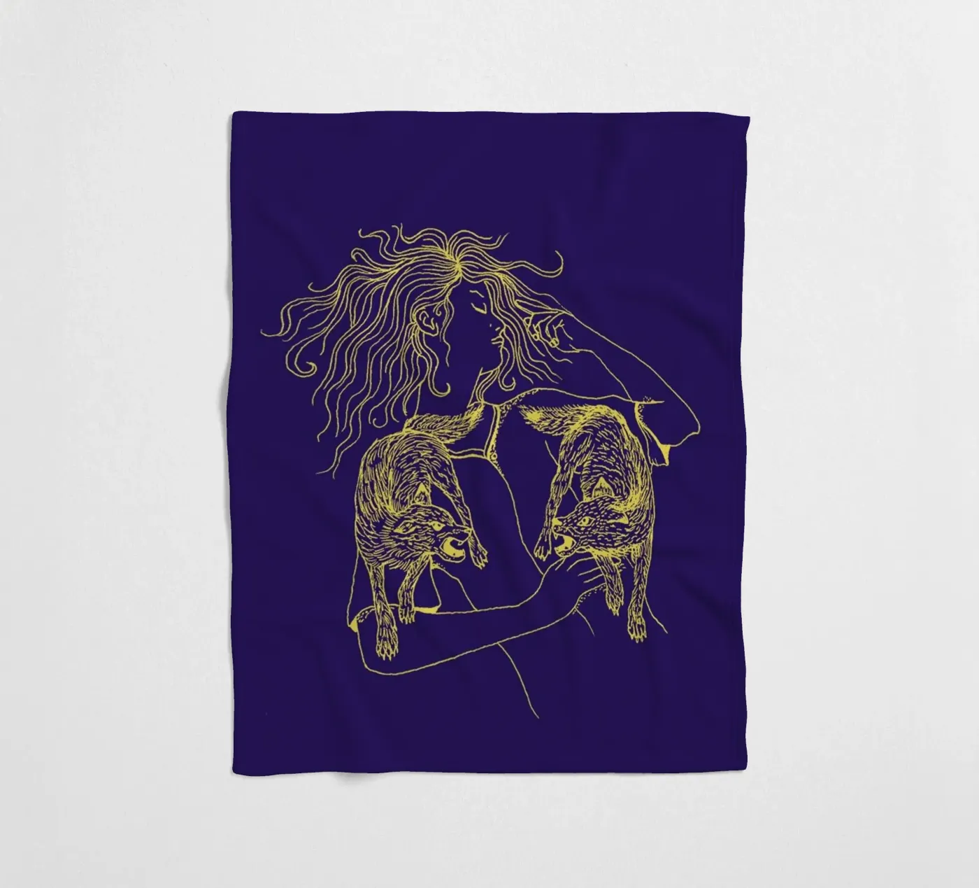 Wolves Fleecedecke von Daniela Roessler