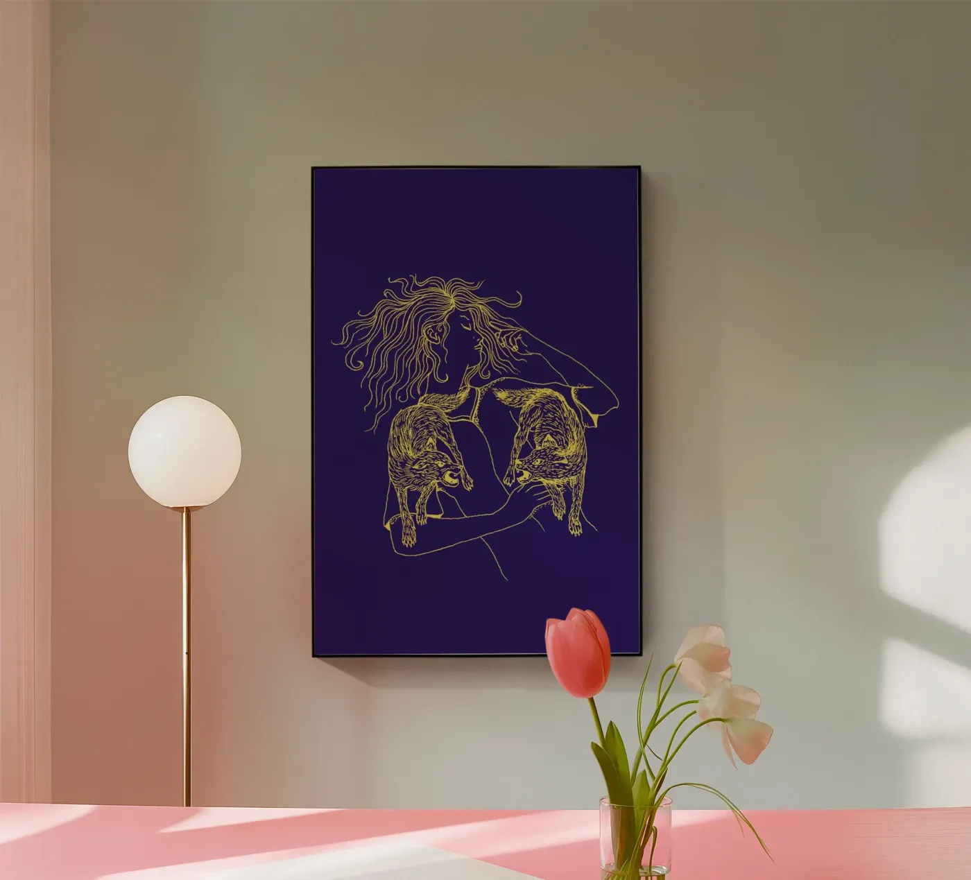 Wolves plexiglas de Daniela Roessler