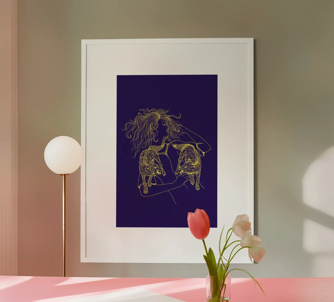 Wolves Poster von Daniela Roessler
