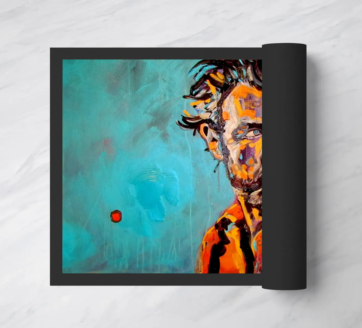 Heroe - Held Fußmatte von Happy 😃 Art 🎨 by Christine Schnoell