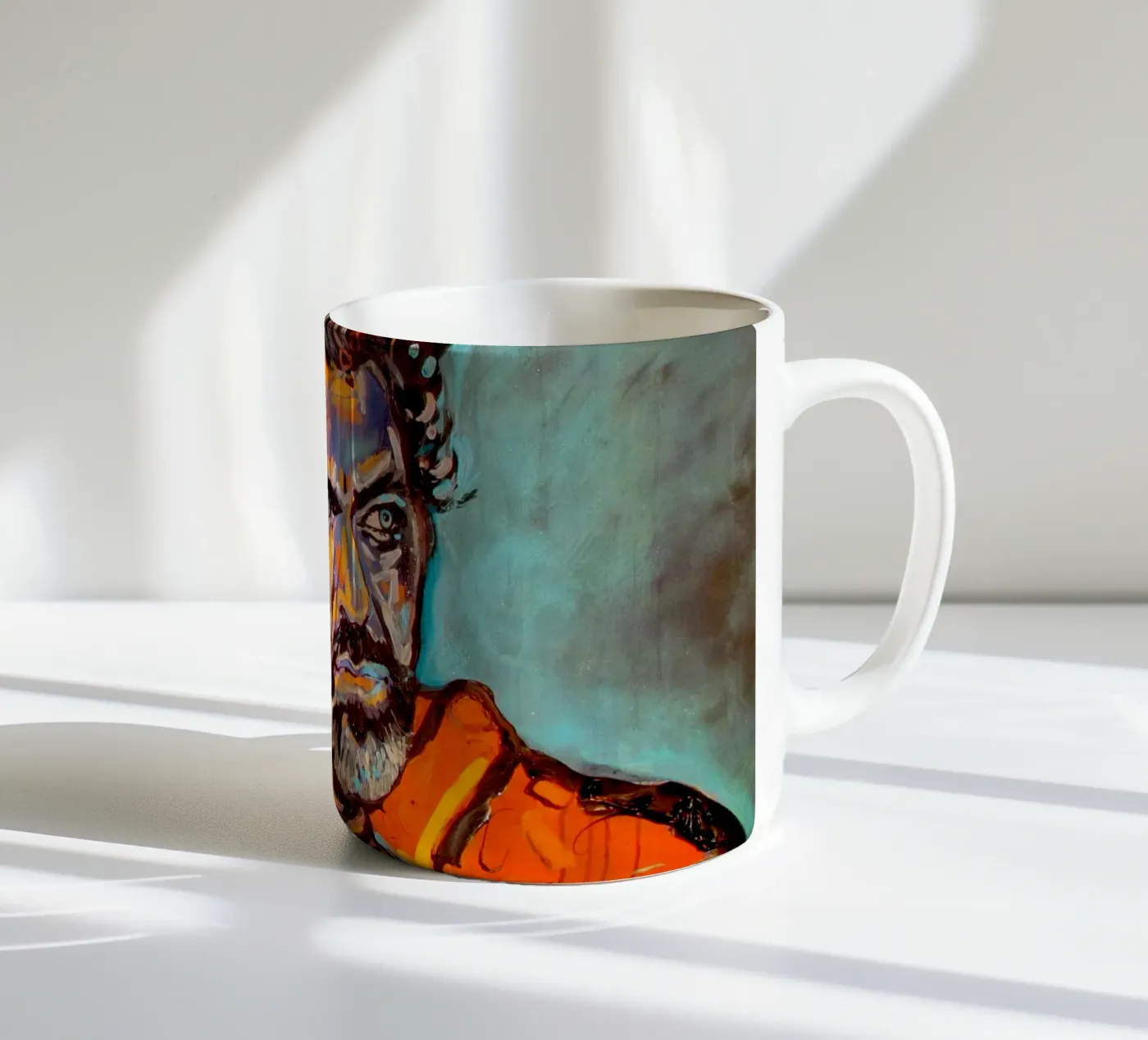Heroe - Held ceramic mug by Happy 😃 Art 🎨 by Christine Schnoell