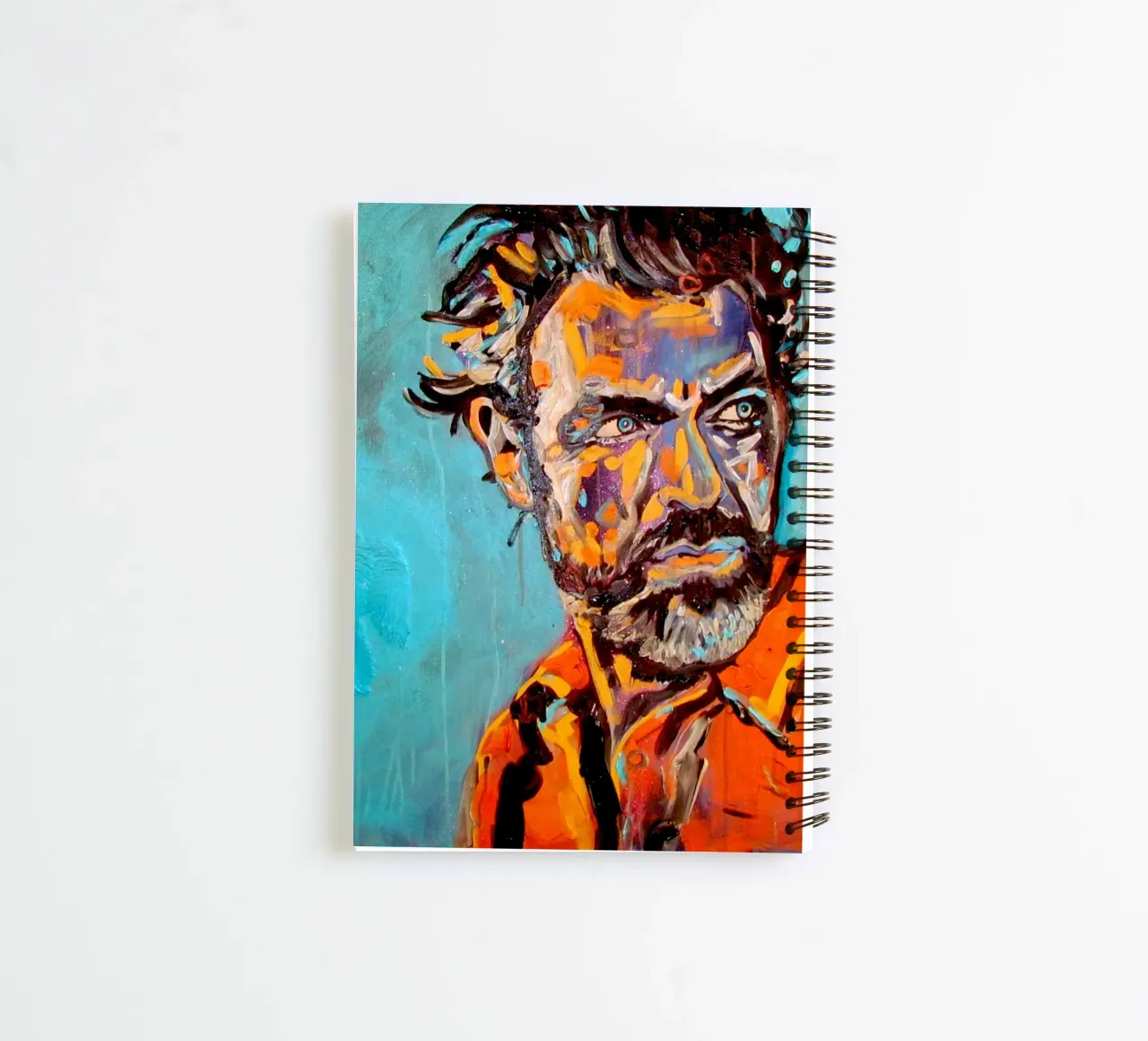 Heroe - Held spiral notebook by Happy 😃 Art 🎨 by Christine Schnoell