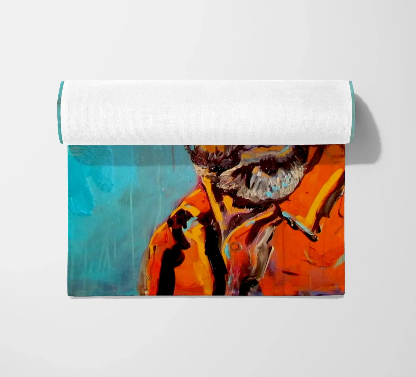 Heroe - Held Strandtuch von Happy 😃 Art 🎨 by Christine Schnoell