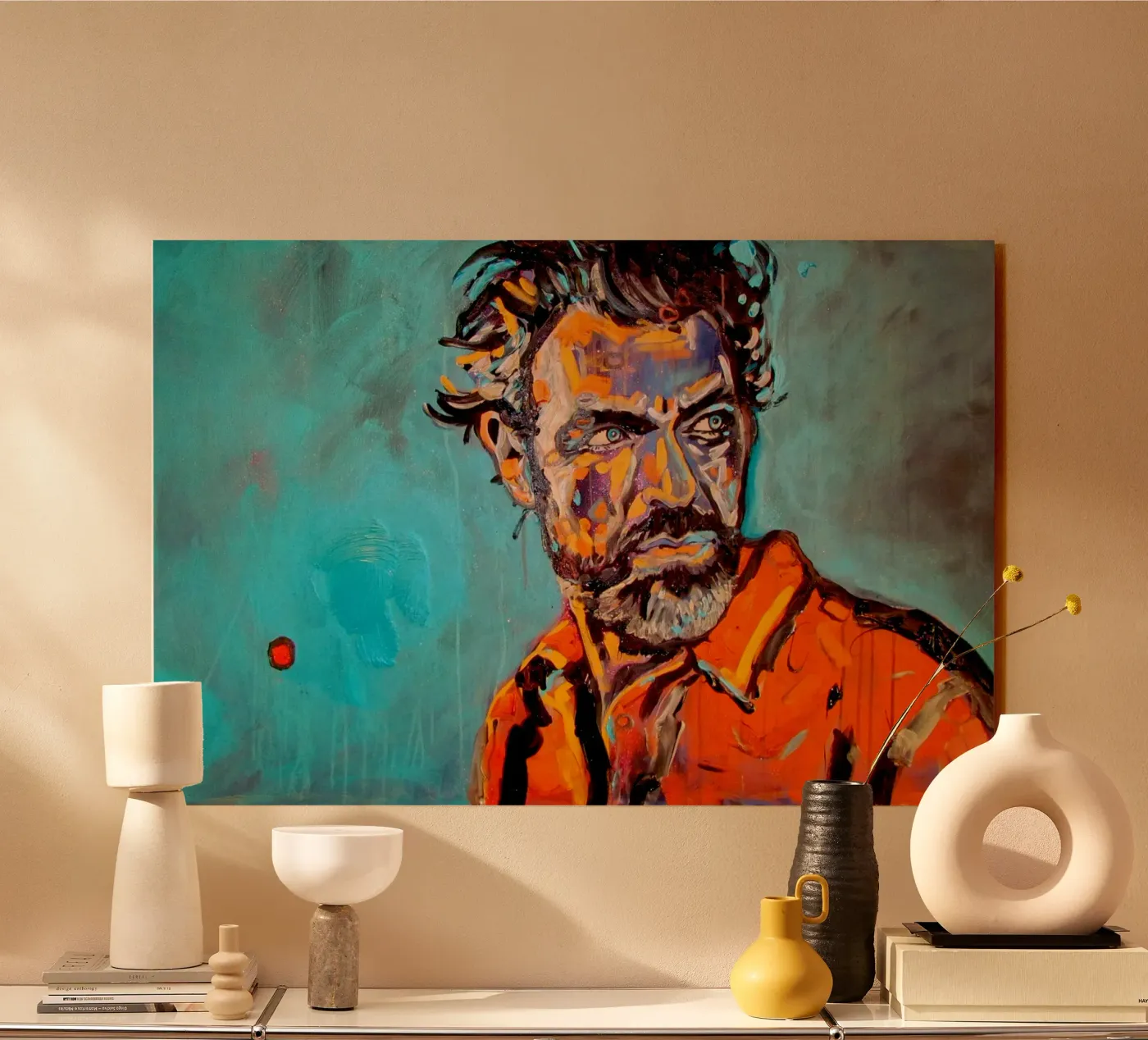 Heroe - Held acryl van Happy 😃 Art 🎨 by Christine Schnoell