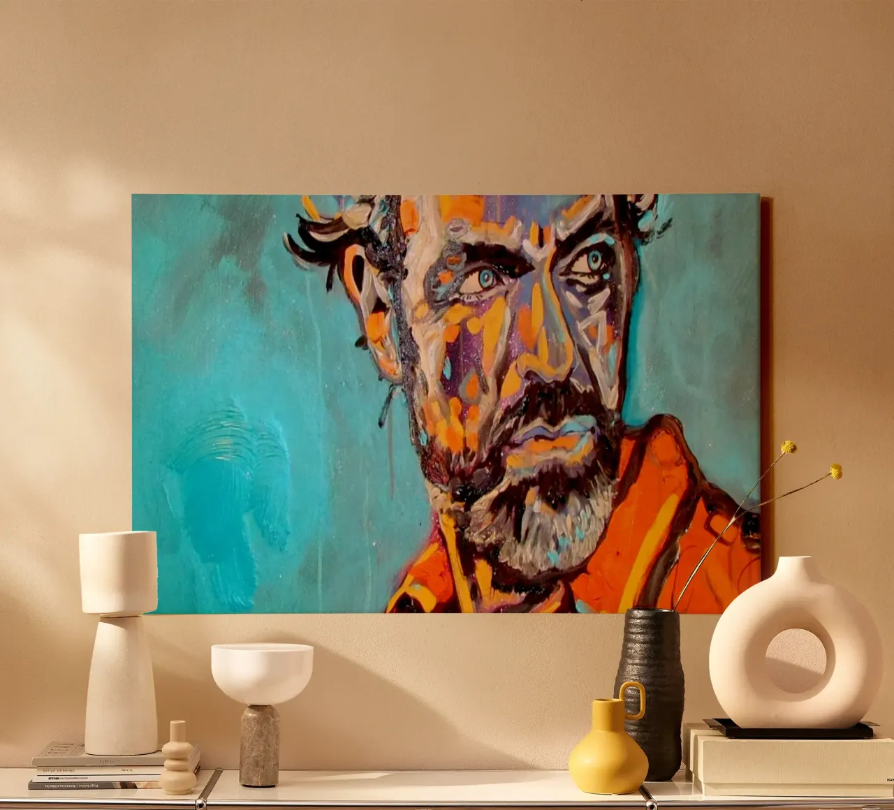 Heroe - Held tela da Happy 😃 Art 🎨 by Christine Schnoell