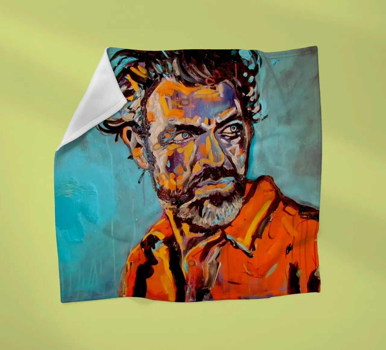 Heroe - Held Fleecedecke von Happy 😃 Art 🎨 by Christine Schnoell