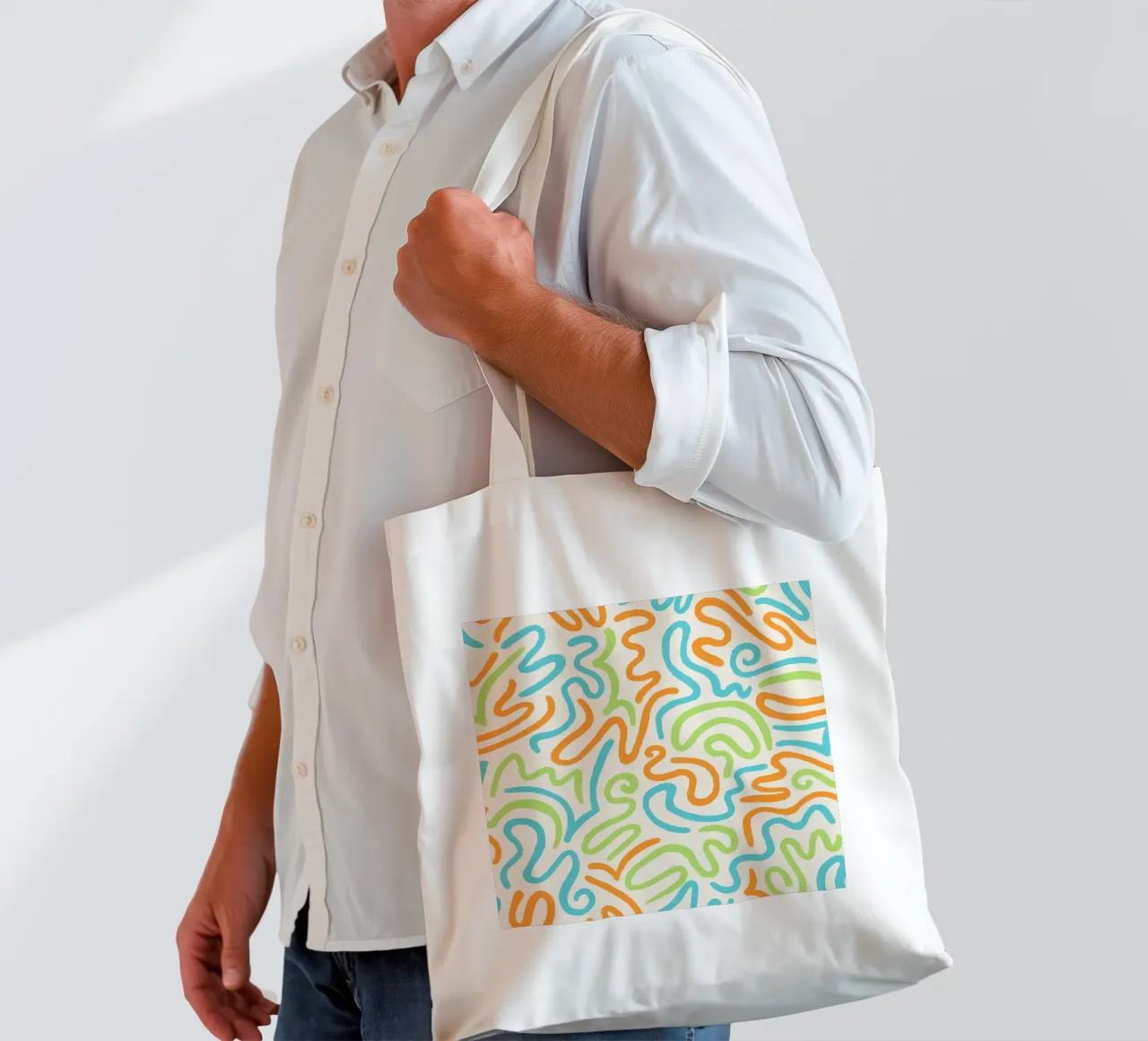 In flusso borsa in juta da nicigabrieldesigns