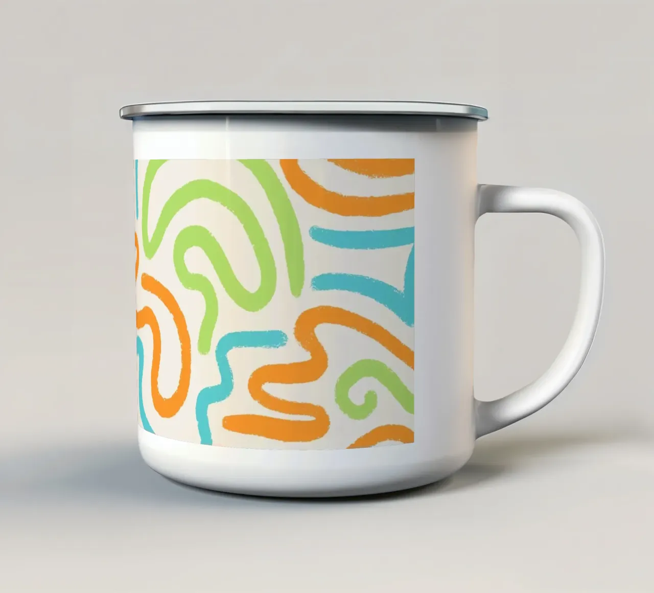 In flusso tazza in smalto da nicigabrieldesigns