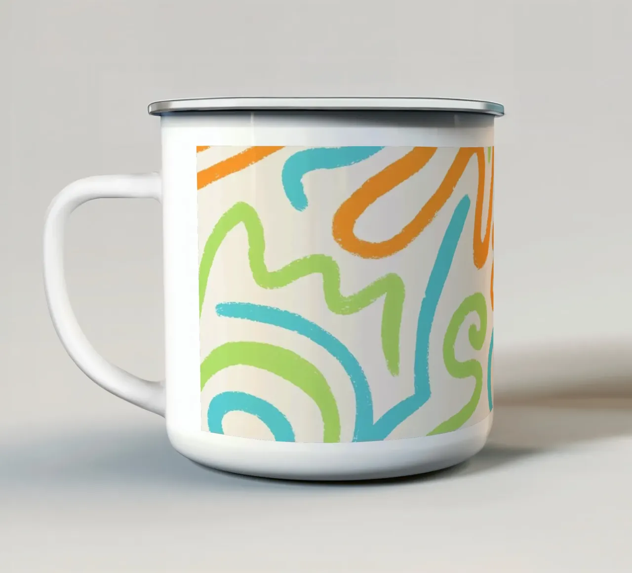 In flusso tazza in smalto da nicigabrieldesigns