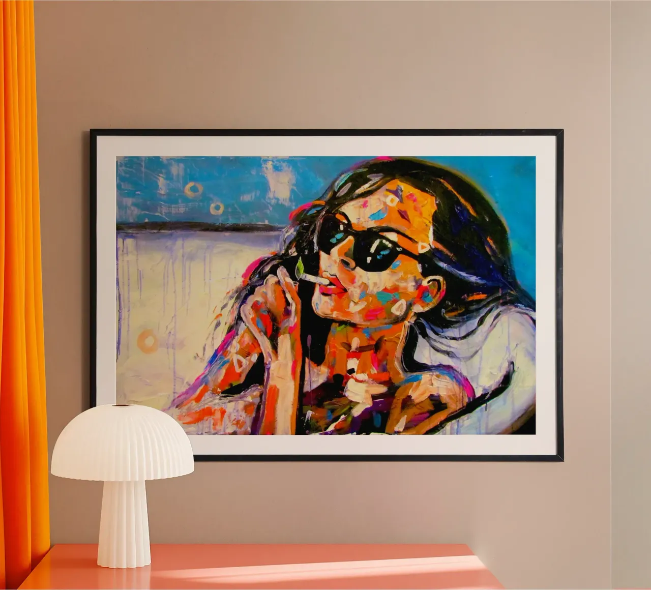 Relax / Entspannen poster con telaio in plastica da Happy 😃 Art 🎨 by Christine Schnoell