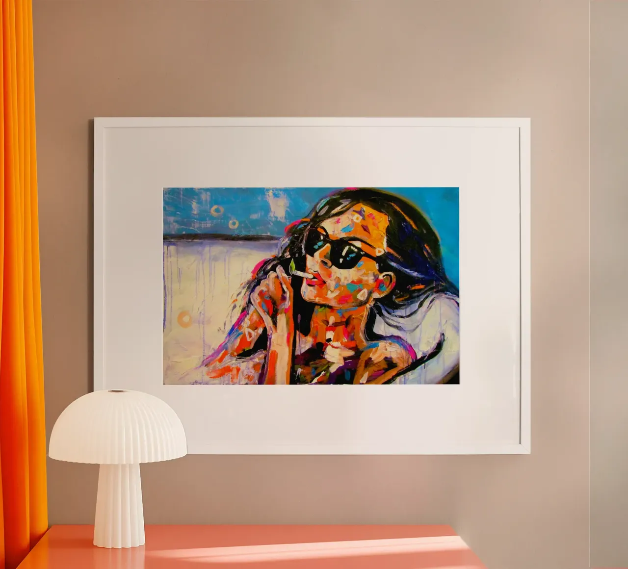Relax / Entspannen poster con telaio in plastica da Happy 😃 Art 🎨 by Christine Schnoell
