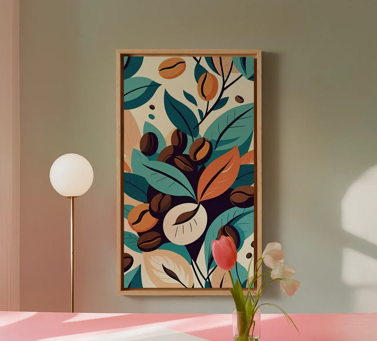 Minimalist Art 155 canvas with Floater frame by Erika C White