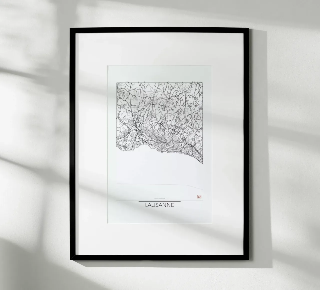 Lausanne Minimal poster da Hubert Roguski