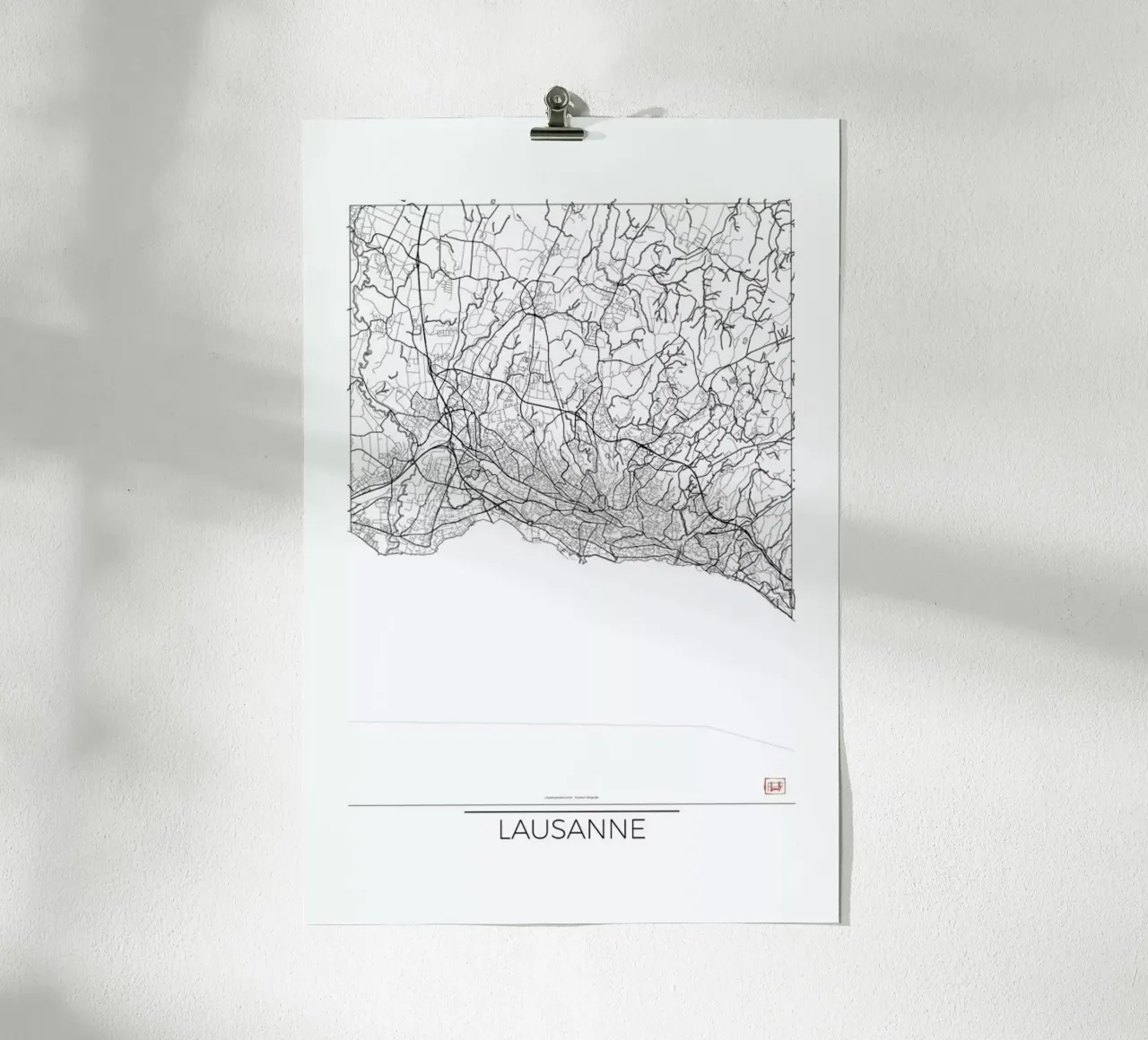 Lausanne Minimal poster da Hubert Roguski