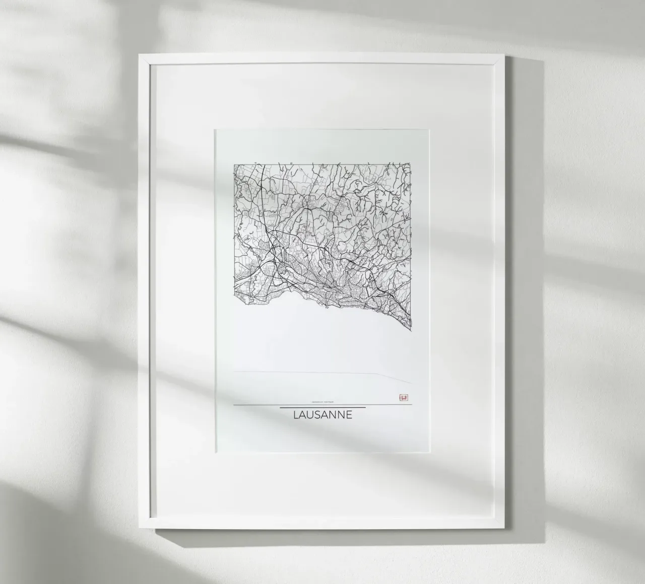 Lausanne Minimal poster da Hubert Roguski