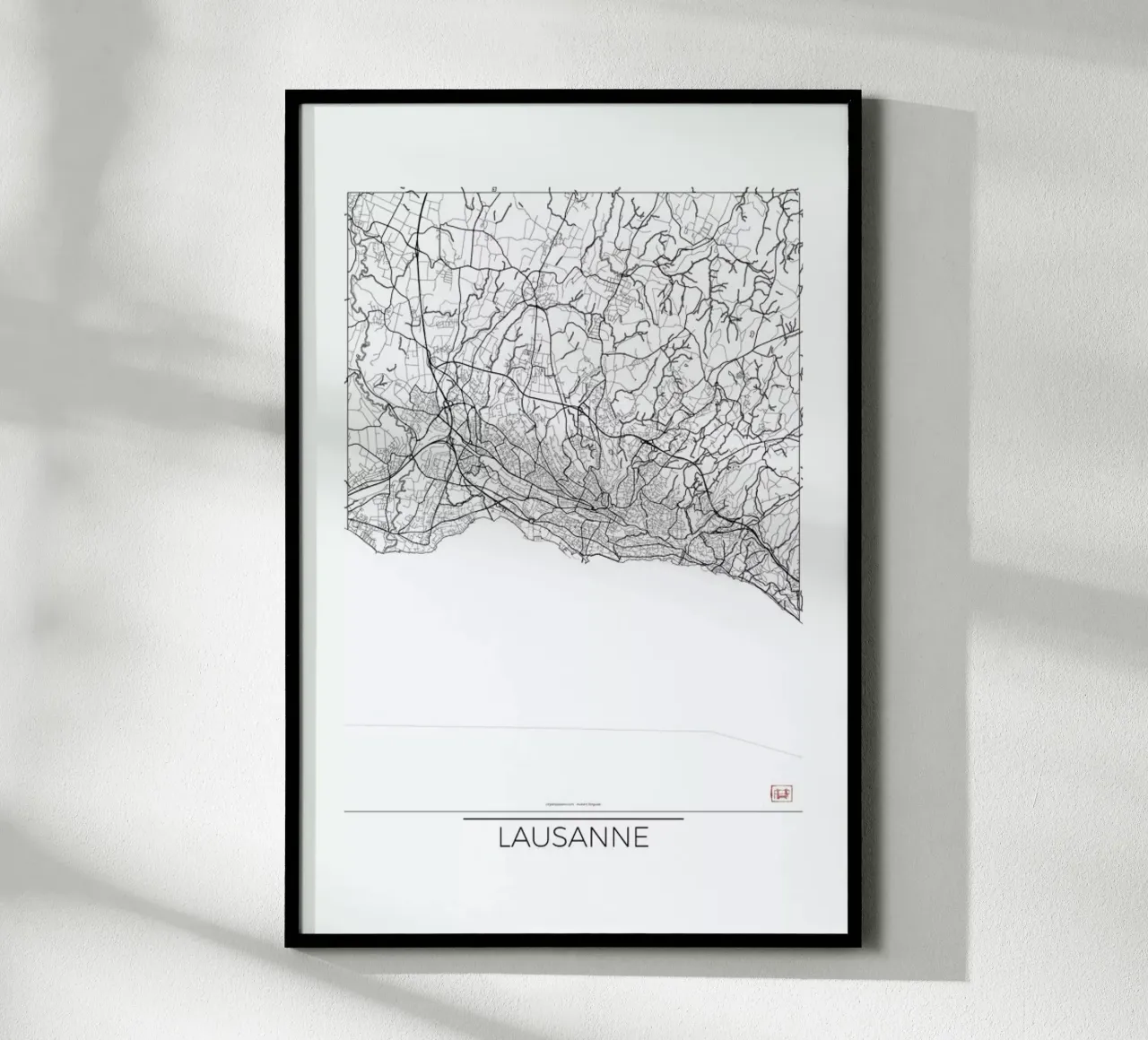 Lausanne Minimal poster da Hubert Roguski