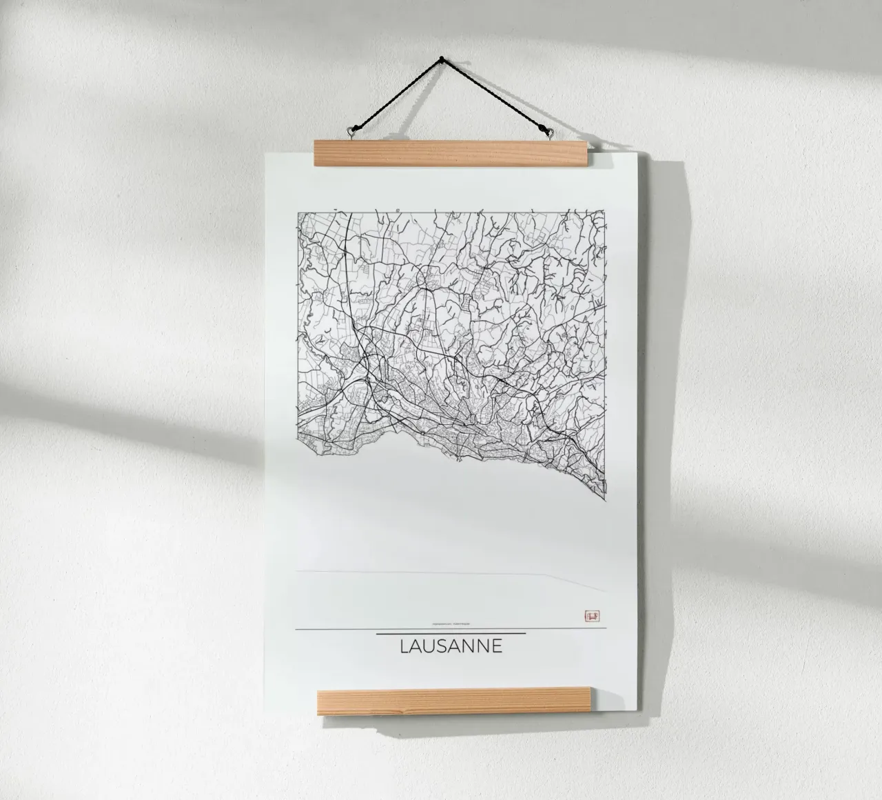 Lausanne Minimal poster da Hubert Roguski