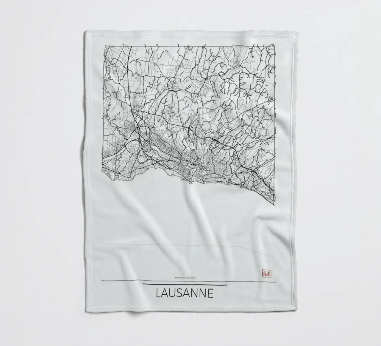 Lausanne Minimal coperta in pile da Hubert Roguski