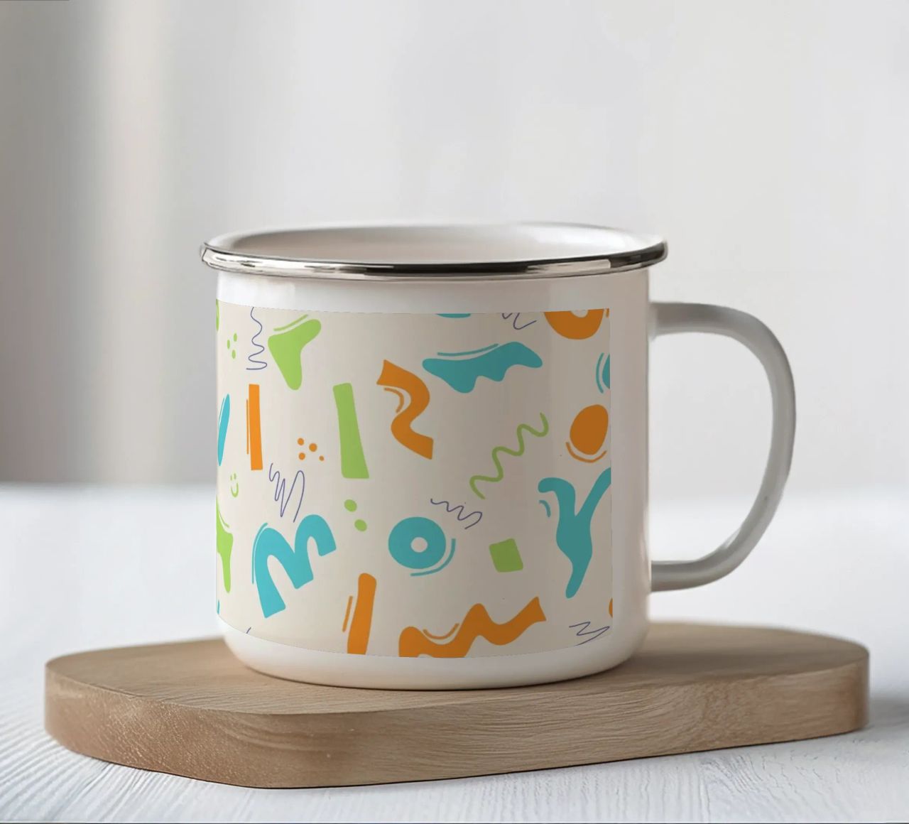 Loop e movimento tazza in smalto da nicigabrieldesigns