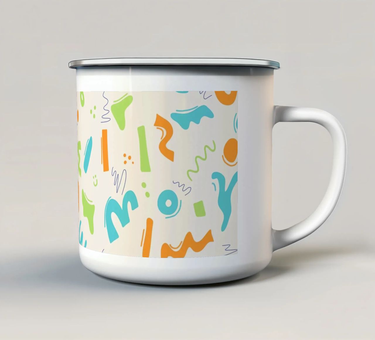 Loop e movimento tazza in smalto da nicigabrieldesigns