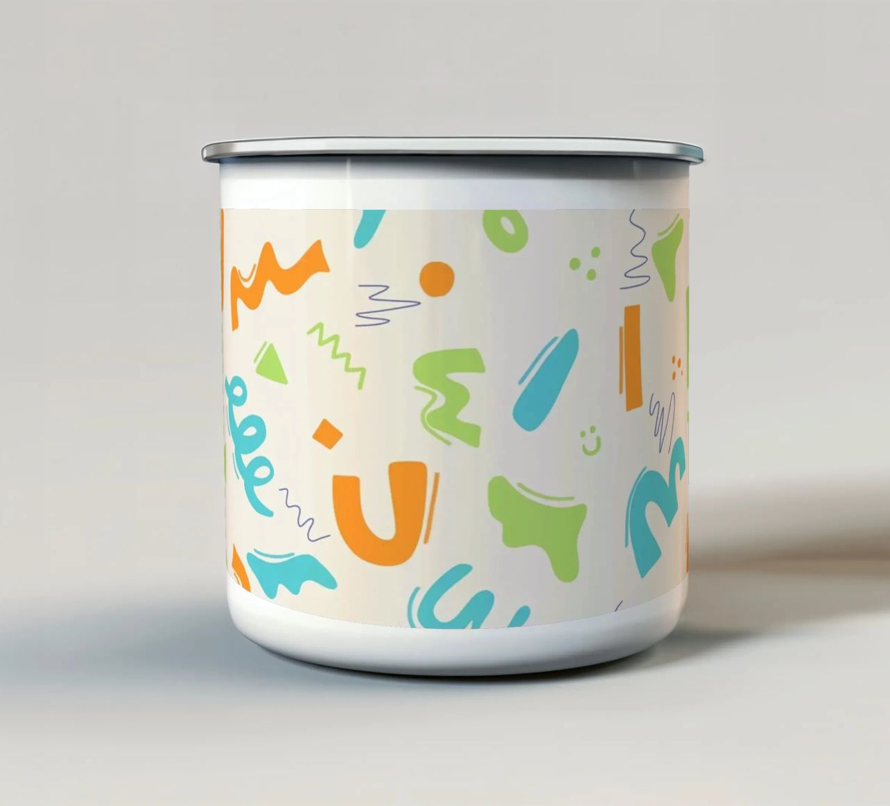 Loop e movimento tazza in smalto da nicigabrieldesigns
