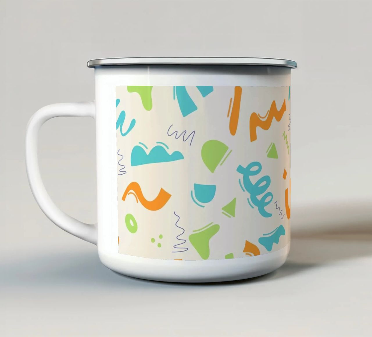 Loop e movimento tazza in smalto da nicigabrieldesigns