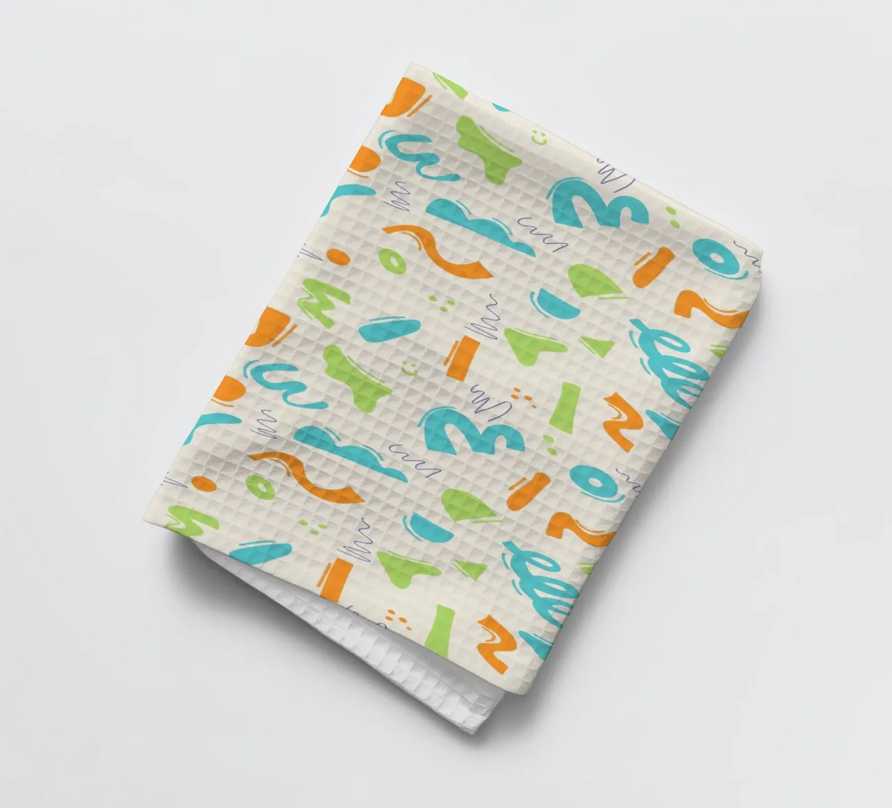 Loop and Motion tea towel by nicigabrieldesigns