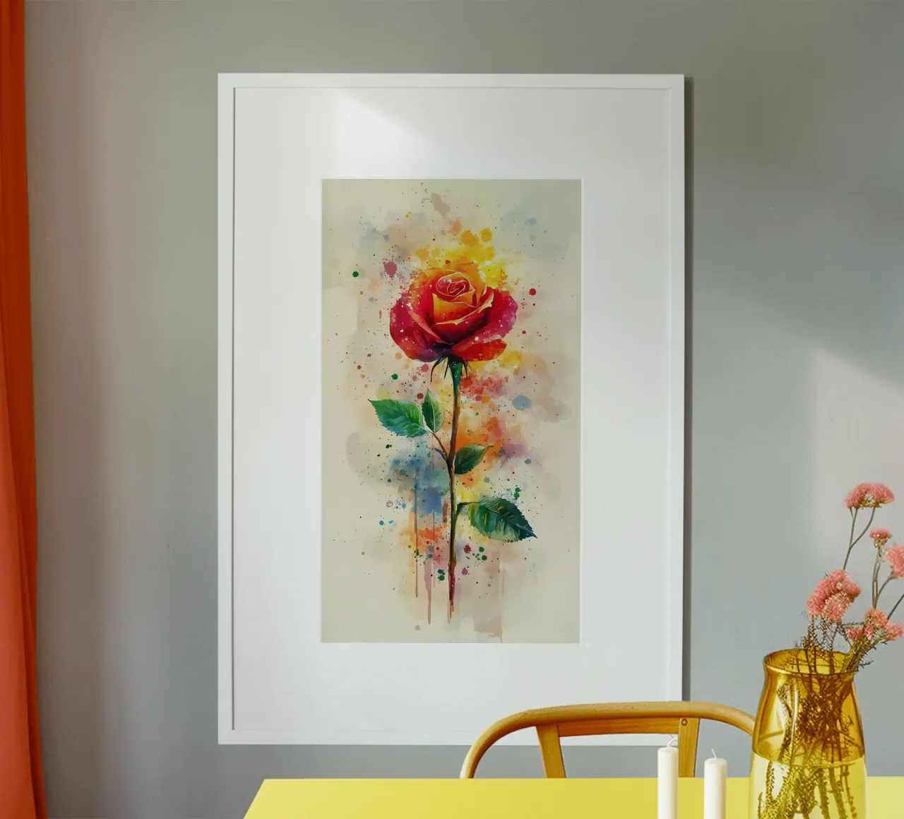 Arte minimalista 159 poster con telaio in plastica da Erika C White