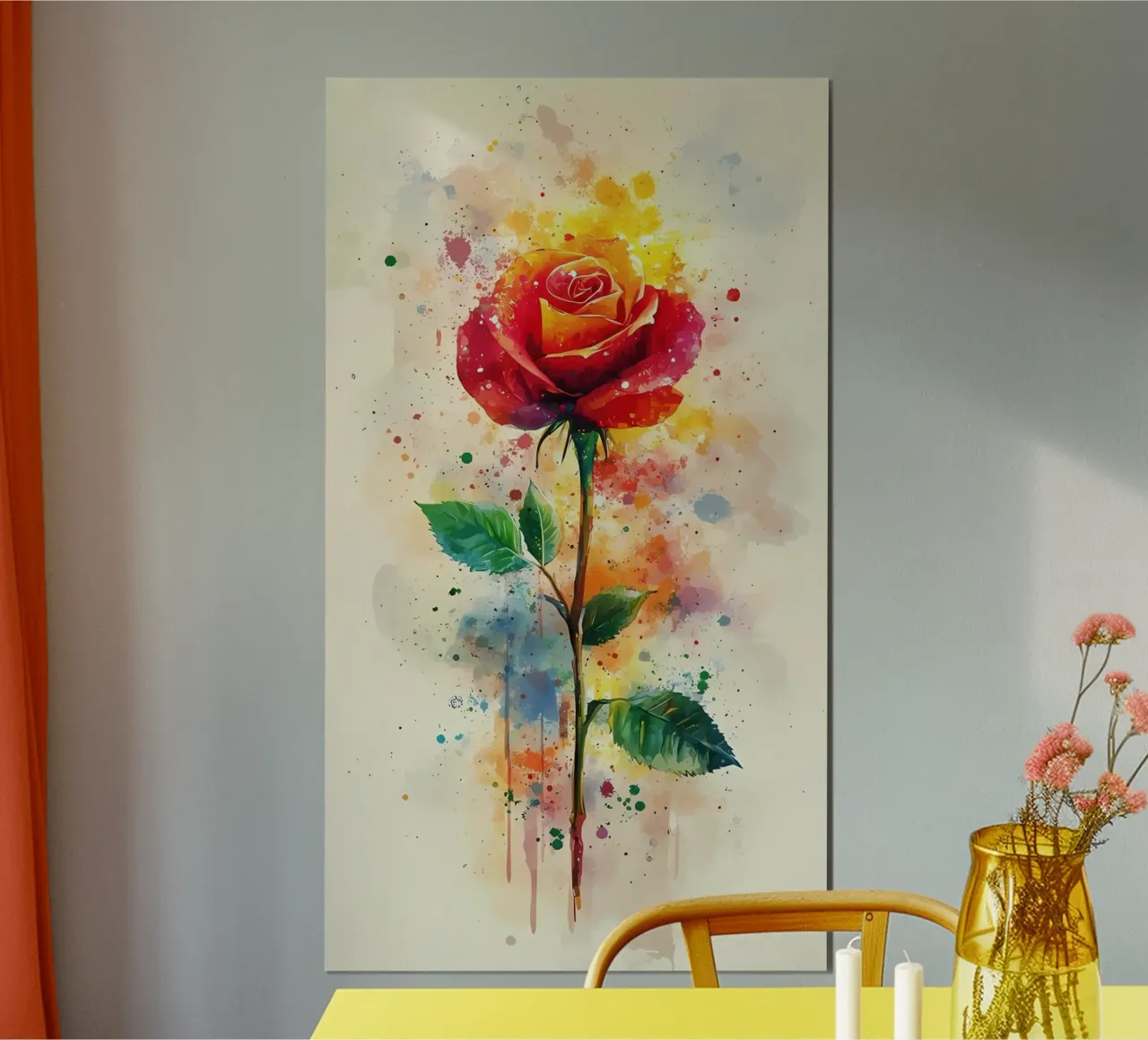 Arte minimalista 159 poster con telaio in plastica da Erika C White