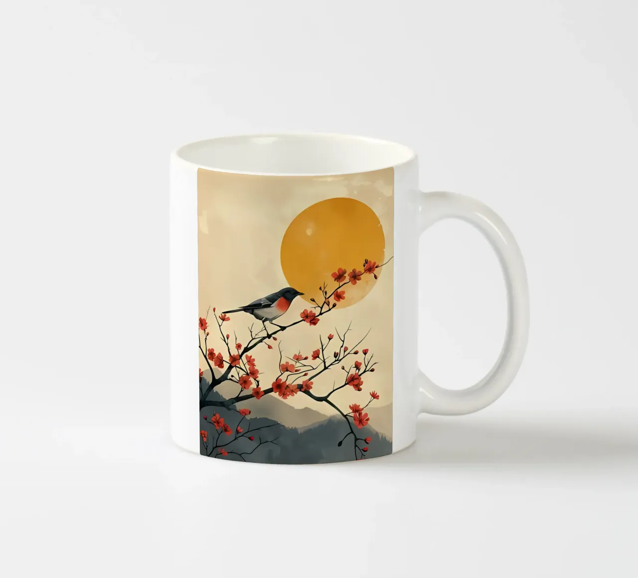 Arte minimalista 161 tazza in ceramica da Erika C White