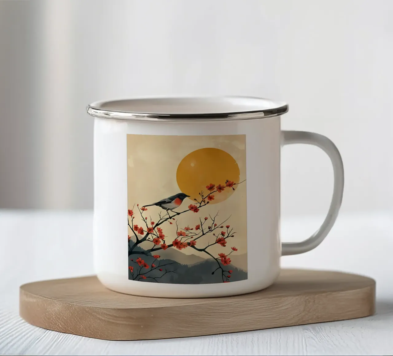 Arte minimalista 161 tazza in smalto da Erika C White