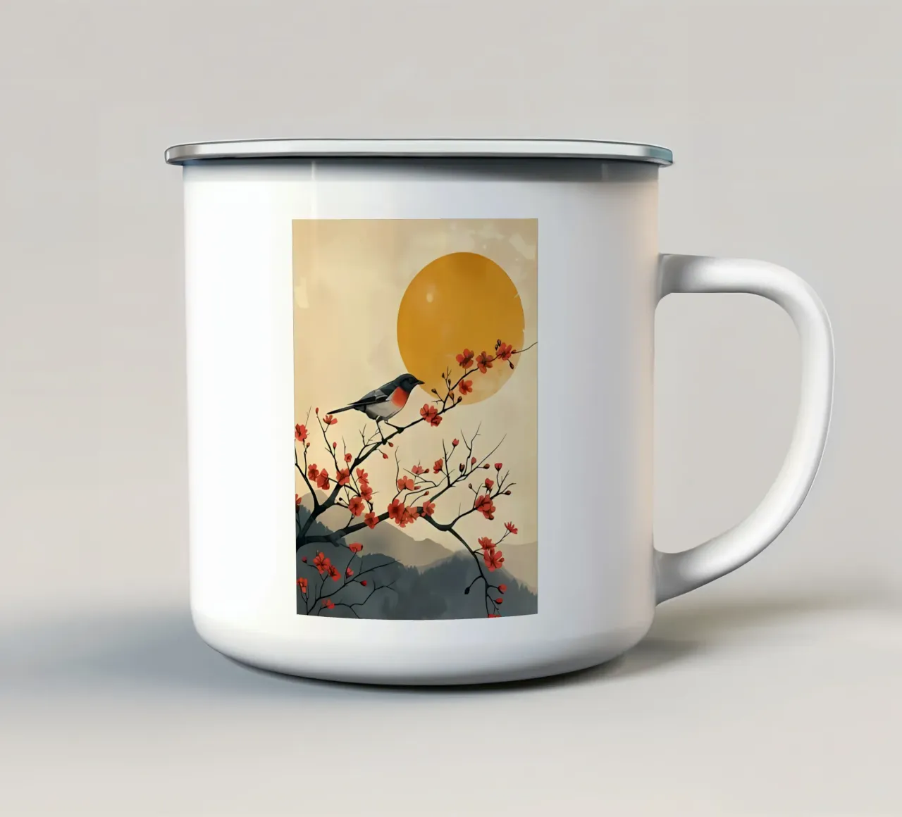 Arte minimalista 161 tazza in smalto da Erika C White