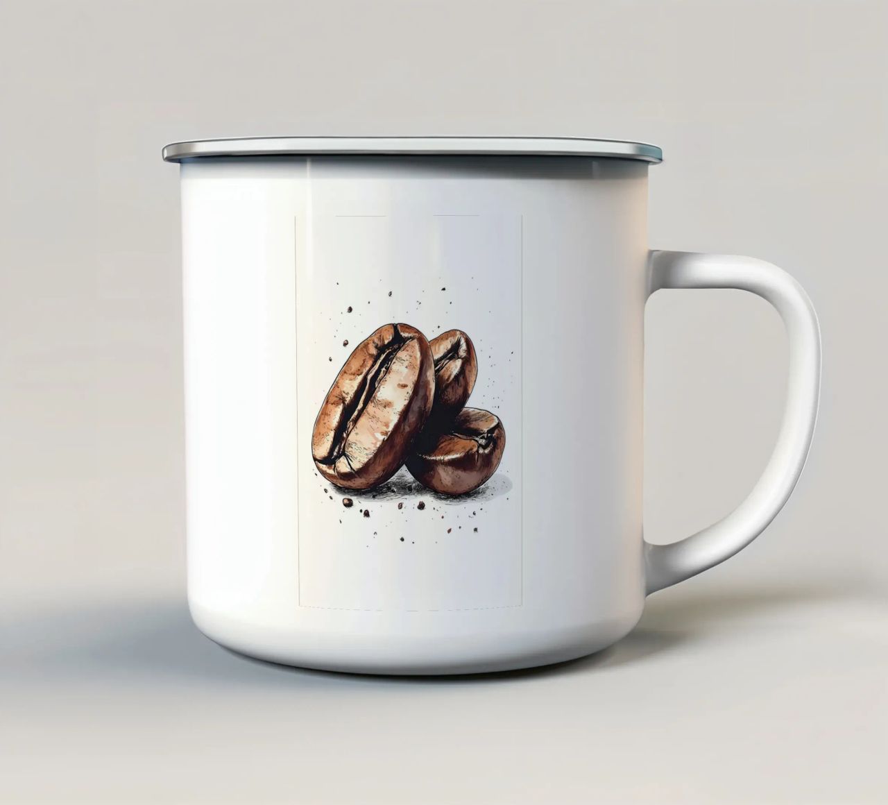 caffè tazza in smalto da Erika C White