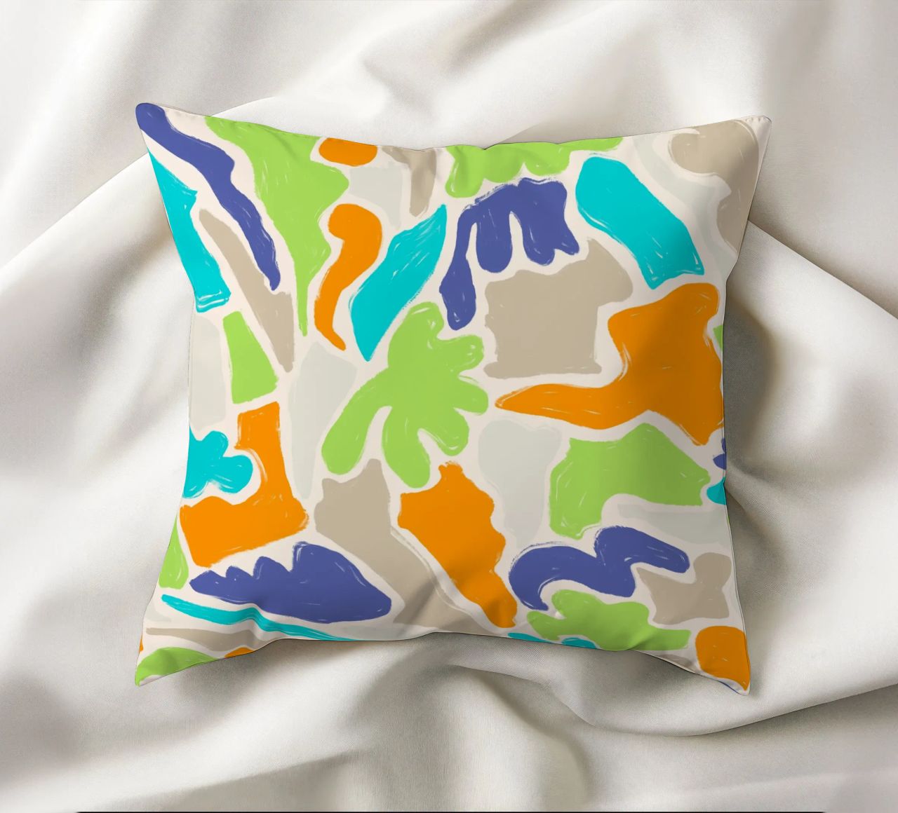 Tangled Shapes decorative cushion by nicigabrieldesigns
