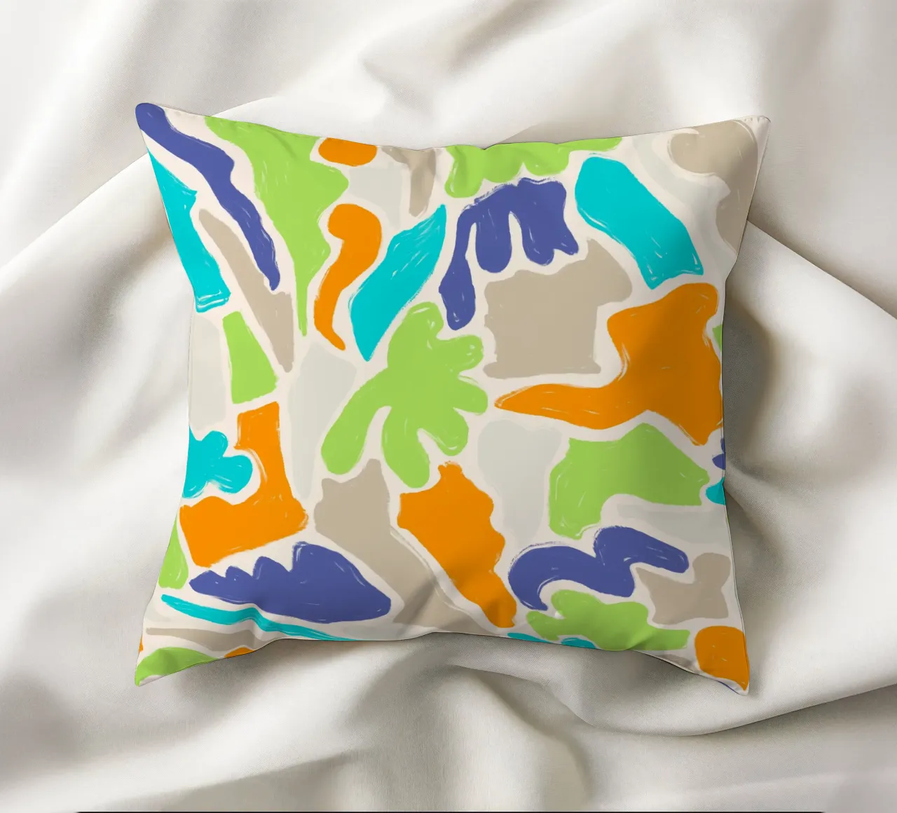 Tangled Shapes decorative cushion by nicigabrieldesigns