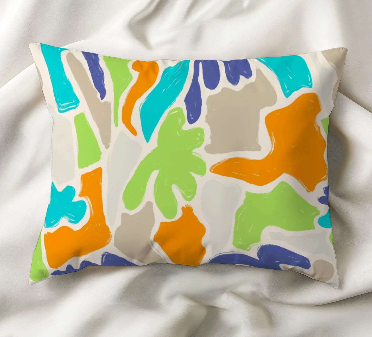 Tangled Shapes decorative cushion by nicigabrieldesigns