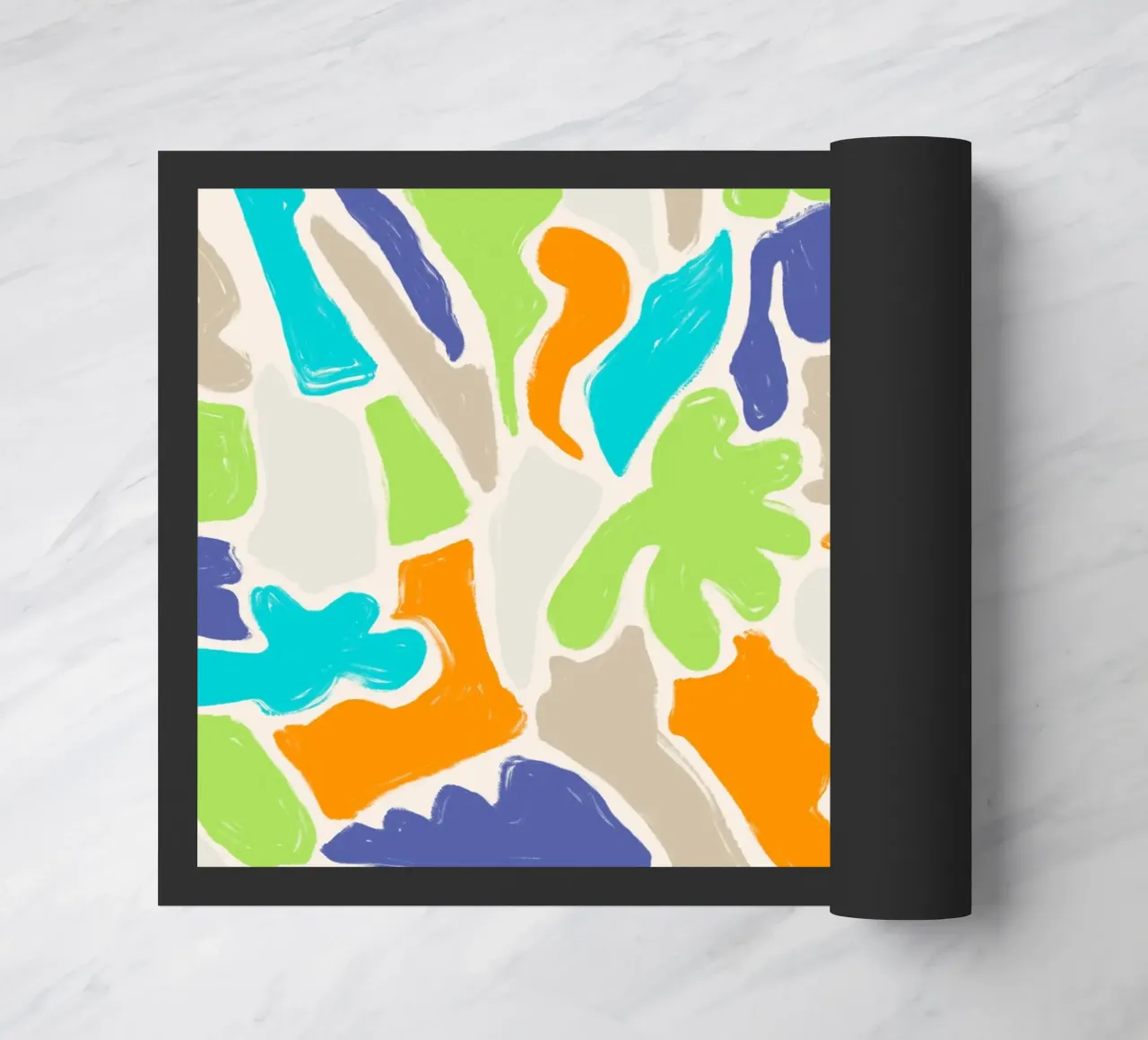 Tangled Shapes doormat by nicigabrieldesigns