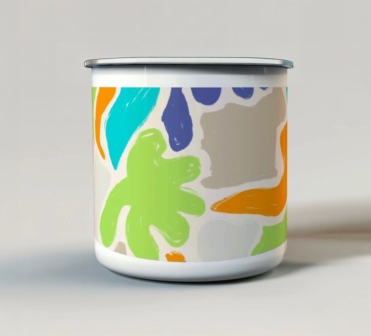 Forme aggrovigliate tazza in smalto da nicigabrieldesigns