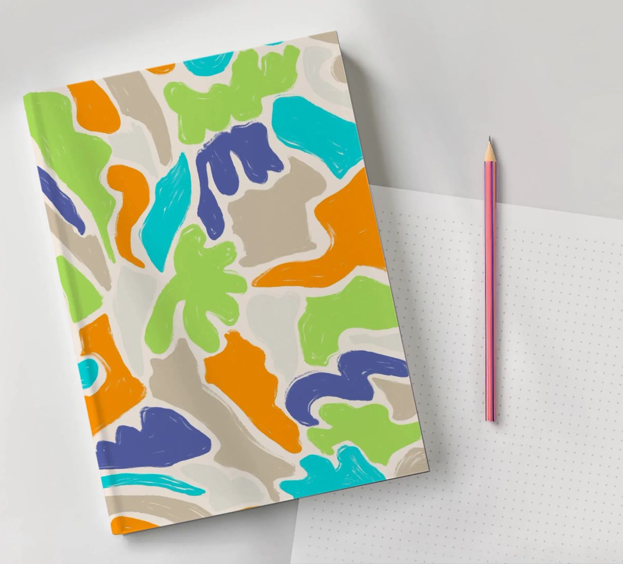 Tangled Shapes notebook by nicigabrieldesigns