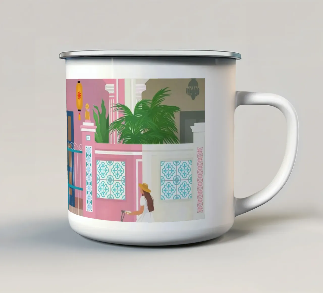 Singapore tazza in smalto da PetrArts