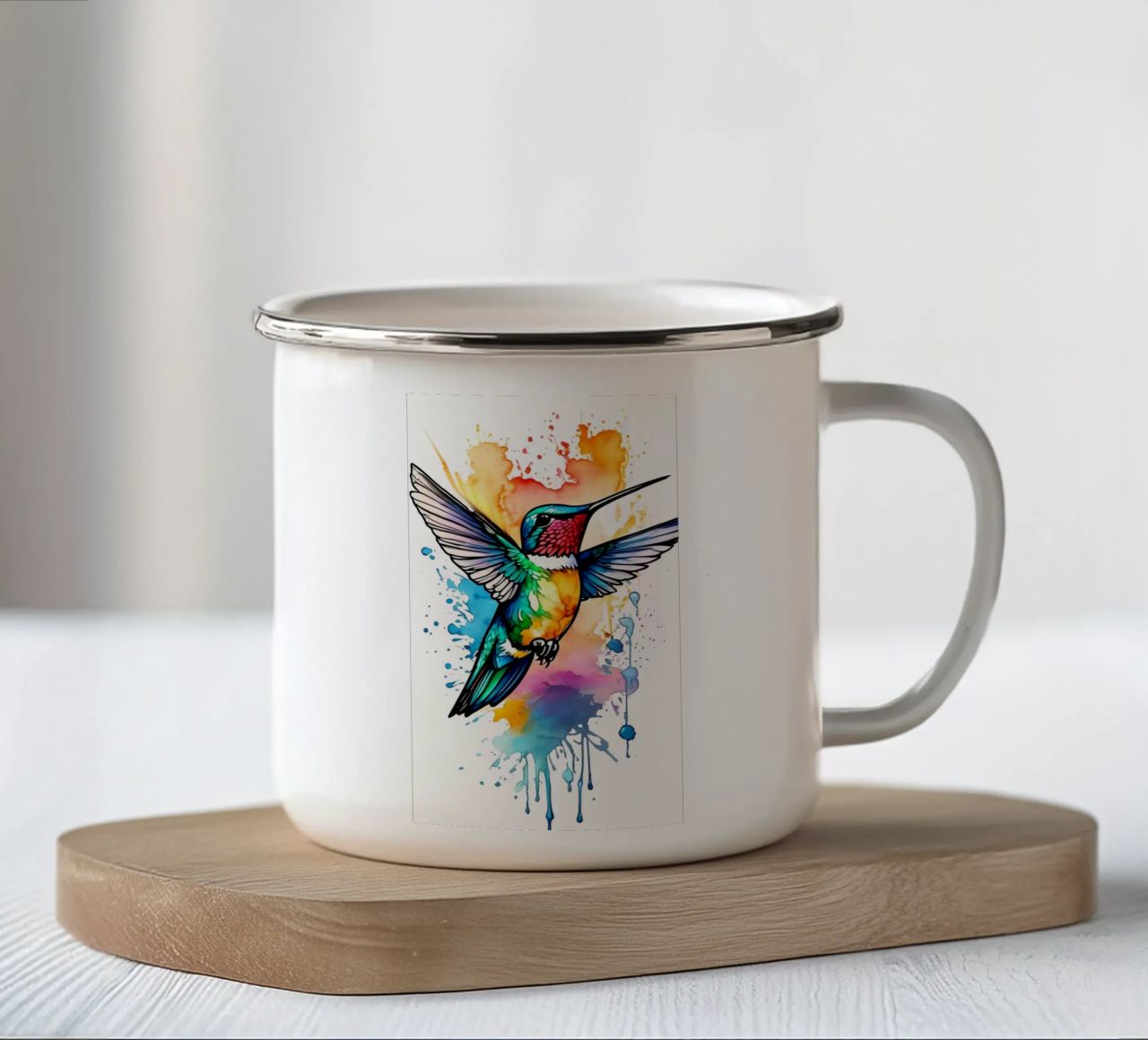 Arte minimalista 166 tazza in smalto da Erika C White