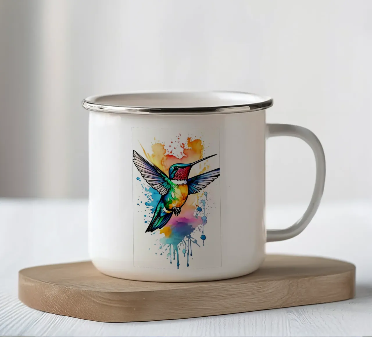 Arte minimalista 166 tazza in smalto da Erika C White