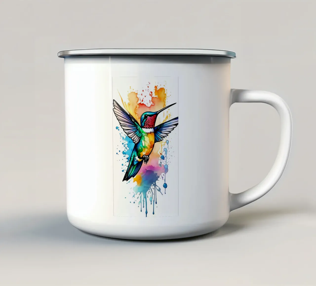 Arte minimalista 166 tazza in smalto da Erika C White