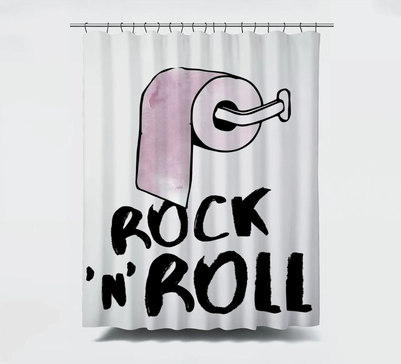 Rock 'n' Roll Duschvorhang von Amy & Kurt