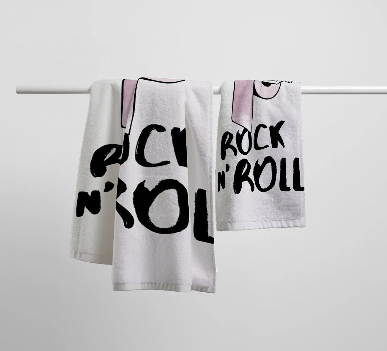 Rock 'n' Roll asciugamano da bagno da Amy & Kurt