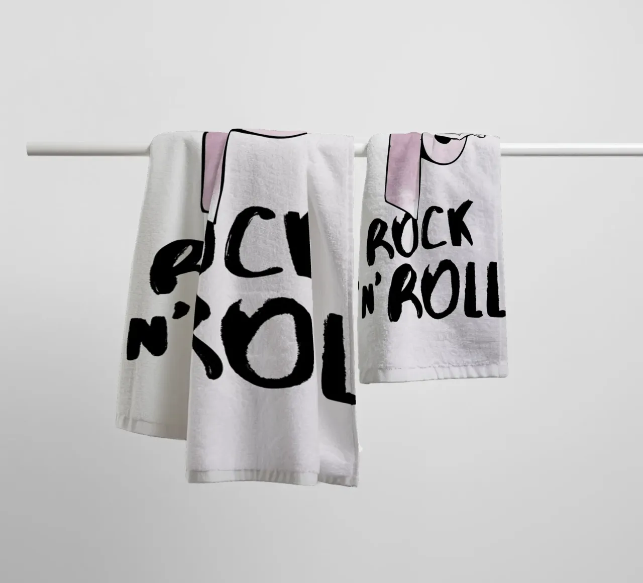 Rock 'n' Roll badhanddoek van Amy & Kurt