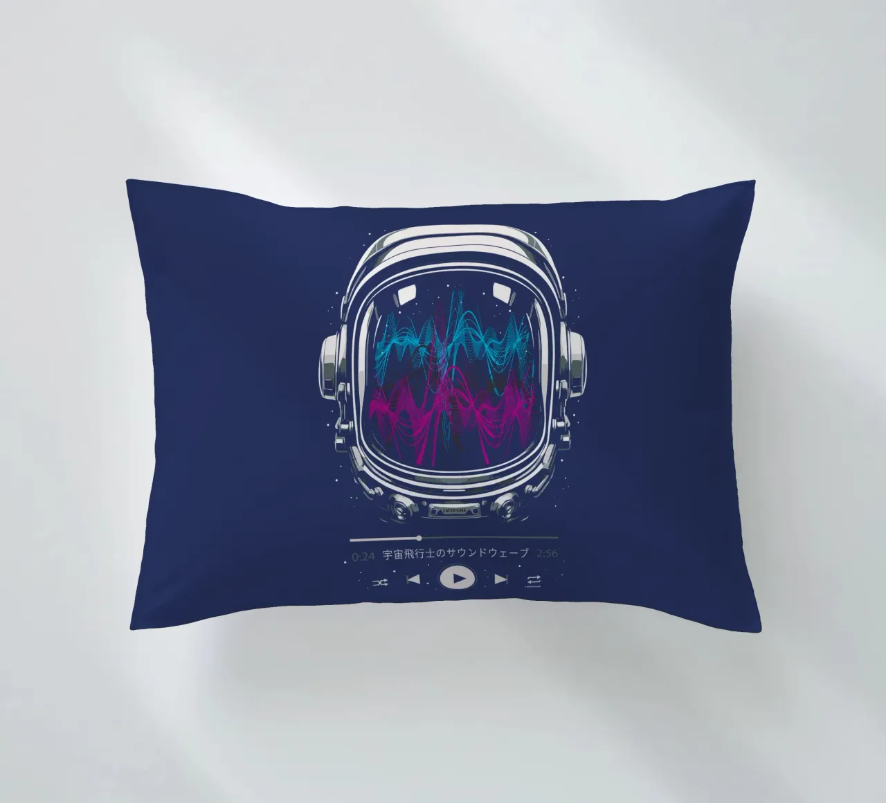 Soundtrack Neon - Astronaut decorative cushion by LM2KONE
