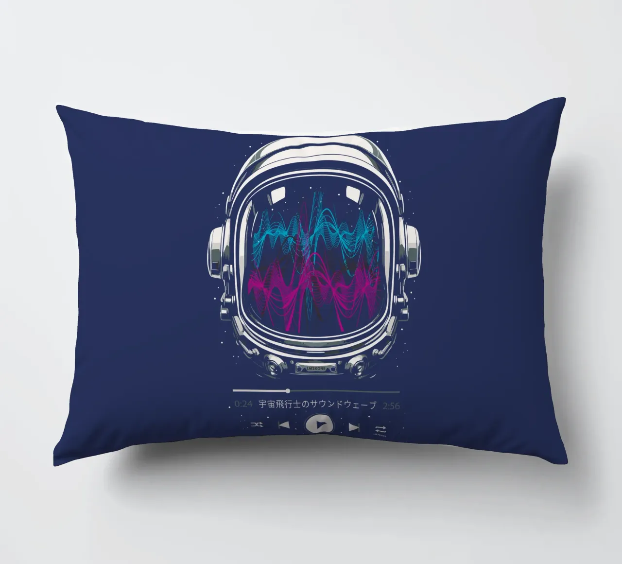 Soundtrack Neon - Astronaut decorative cushion by LM2KONE